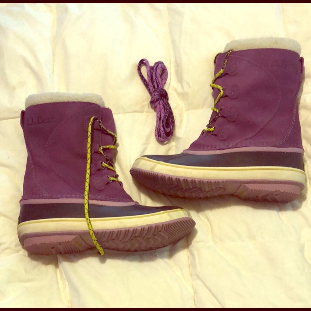 L.L. Bean Purple Winter Boots